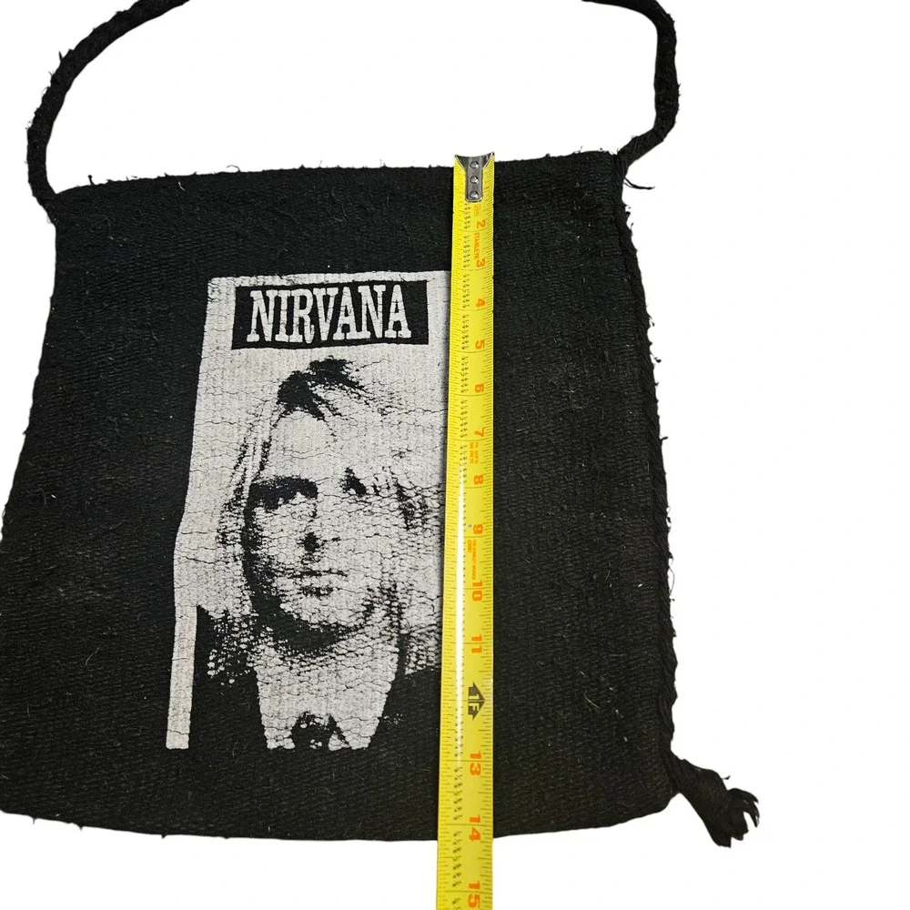Vintage Nirvana Kurt Cobain‎ Sling Purse Bag Decor 90s Grunge Punk Soundgarden